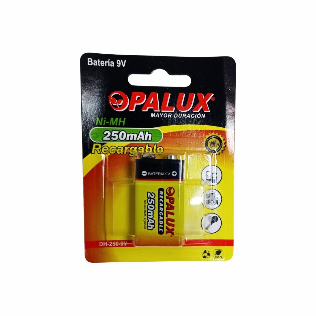 Batería Recargable 9V 250mah OPALUX