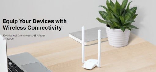 Adaptador USB Inalámbrico 5dBi 300 Mbps MW300UH MERCUSYS - Imagen 4