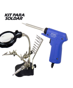 Kit Cautín + Soporte con Pinzas y Lupa WT-9012-KIT
