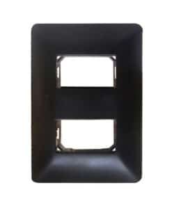 Placa Doble con Soporte BM202.MBLK OPALUX