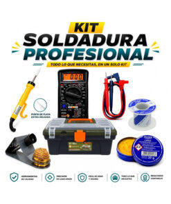 Kit Cautín + Multímetro + Soporte + Pasta + Soldadura + Caja MIHABA-DT830KIT6