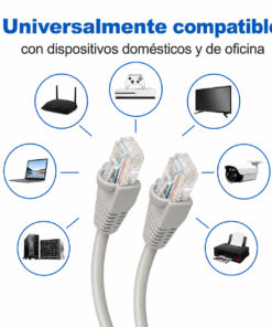 Cable Red Internet UTP Cat 5e 80Mts Gris armado de cobre SATRA - Imagen 4