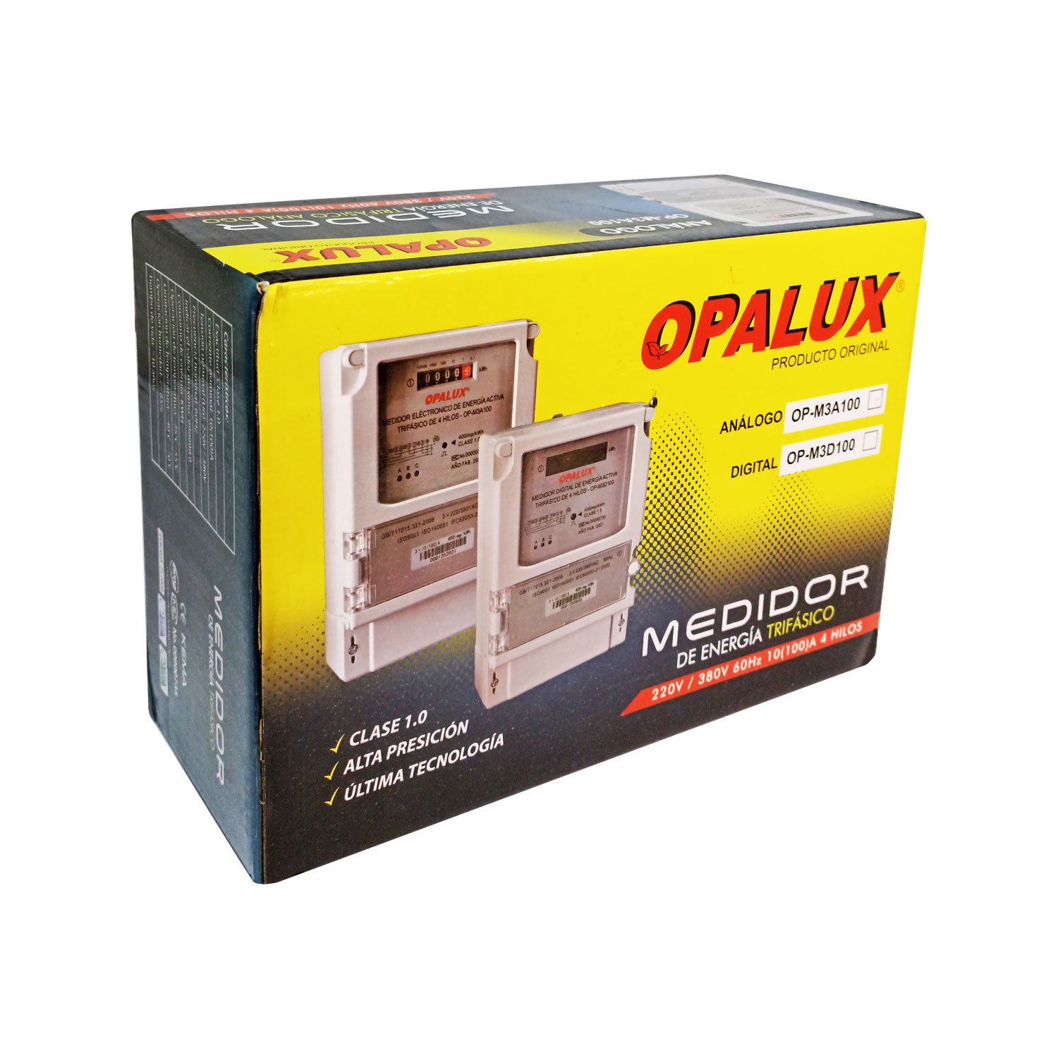 Medidor energía monofásico analógico Opalux 40amp - Promart