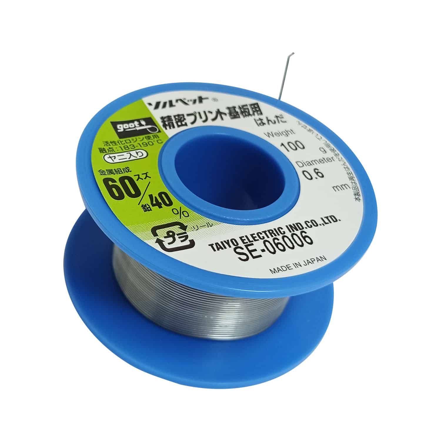 WYCTIN 60 – 40 alambre de estaño y plomo con núcleo de resina para  soldadura eléctrica y manualidades 0.0236 pulgadas (0.6 mm) 0.11 lb.