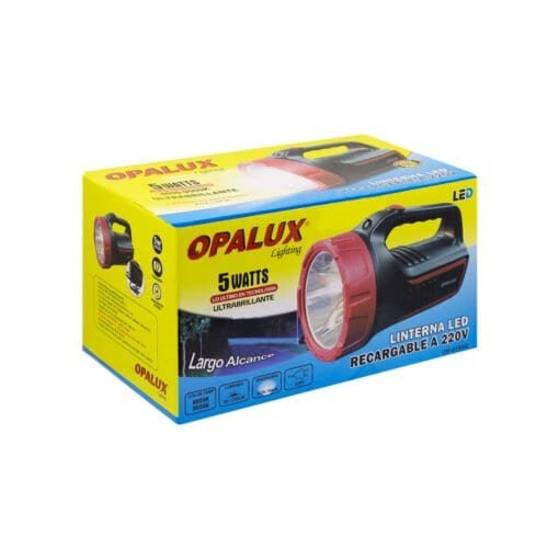 Linterna Portátil Recargable LED 5W OP-8795R OPALUX - Imagen 6