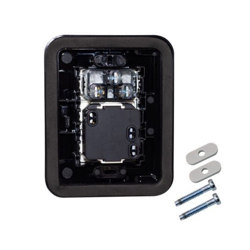 Tomacorriente Idrobox Doble Schuko + Toma Universal BM3KIT-BLACK OPALUX - Imagen 3