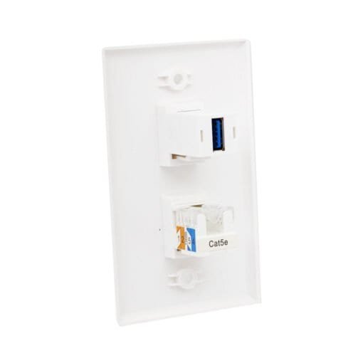 Placa de Red Rj45 Cat 5e + Toma USB TM-XJY003 FINDER - Imagen 3