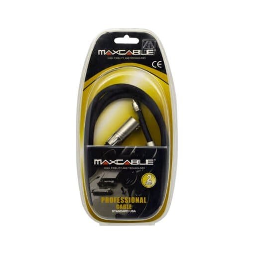 Cable Plug RCA a Plug XLR 2Mts MP-245PR-2M MAXCABLE - Imagen 2