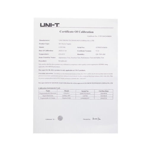 Fuente de Alimentación Conmutada 0 ~ 32V 6A UTP1306 UNI-T - Imagen 5