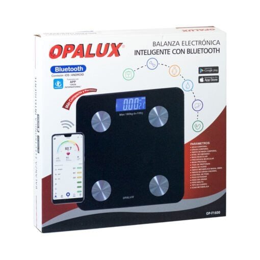 Balanza Digital Inteligente Bluetooth OP-1600 OPALUX - Imagen 2