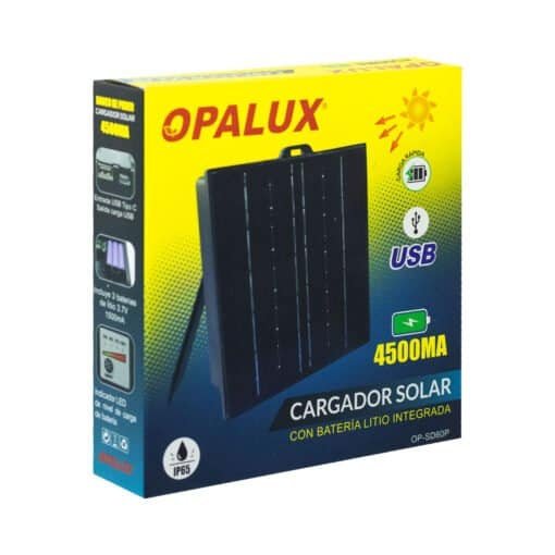 Cargador Solar con Baterías de Litio Integrada OP-SD60P OPALUX - Imagen 5