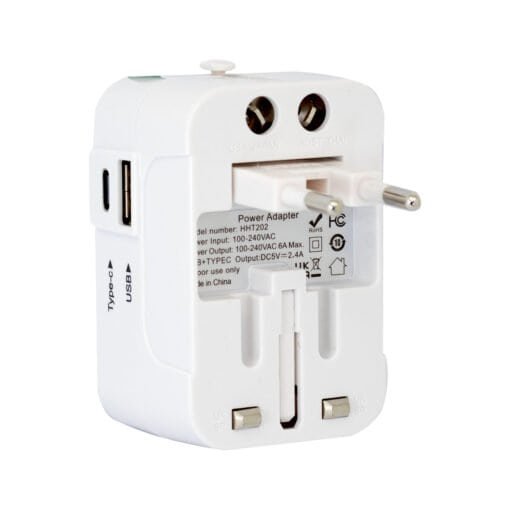 Enchufe Adaptador Universal Viajero Tipo C y USB MINI-ADAP - Imagen 3