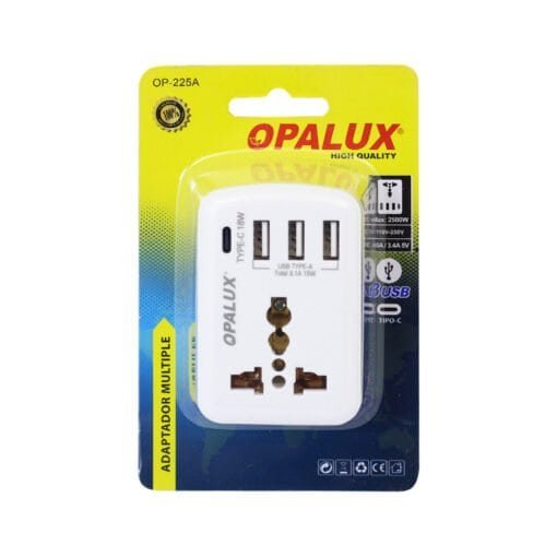 Adaptador Enchufe Múltiple OP-225A OPALUX - Imagen 2
