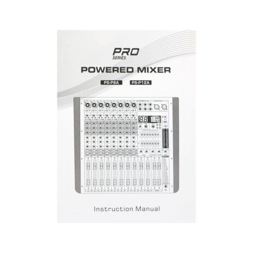 Consola Profesional Amplificada 8 Canales 1000W USB/MP3/BT PS-P8A PRO SERIES - Imagen 4