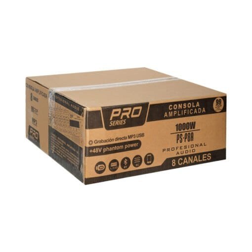 Consola Profesional Amplificada 8 Canales 1000W USB/MP3/BT PS-P8A PRO SERIES - Imagen 7