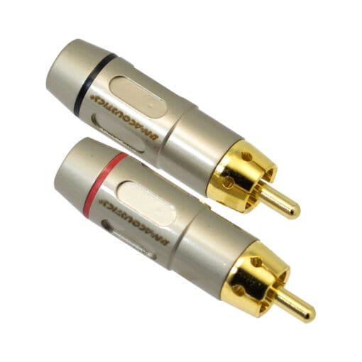 Conector Plug RCA Par LN-5025-RD/BK L&N-ACOUSTICS