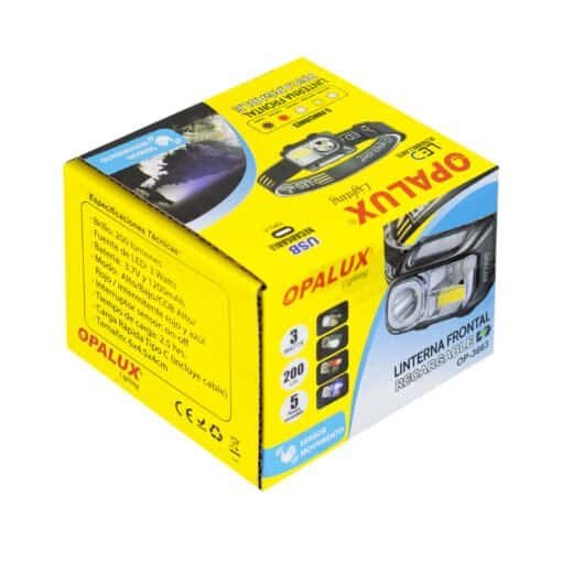 Linterna Frontal LED Recargable 3W 5 Modos OP-3663 OPALUX - Imagen 6