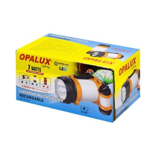 Linterna Multifuncional LED Recargable 7W OP-L9277LA OPALUX - Imagen 7