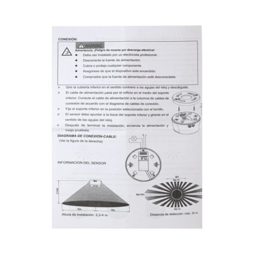 Sensor de Movimiento Infrarrojo Adosable ST-07B OPALUX - Imagen 9