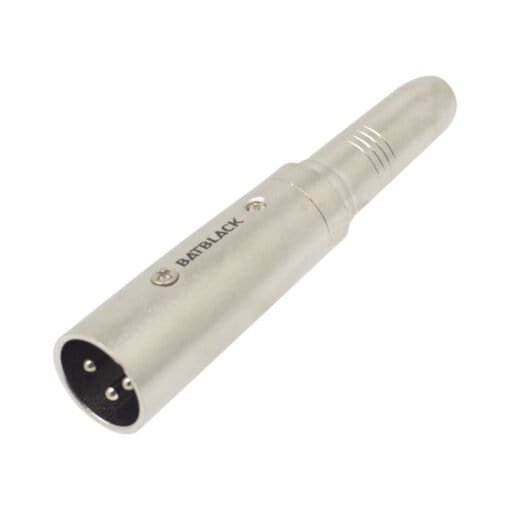 Adaptador Jack Mono 6.35mm a Plug Canon XLR LB2005 BATBLACK