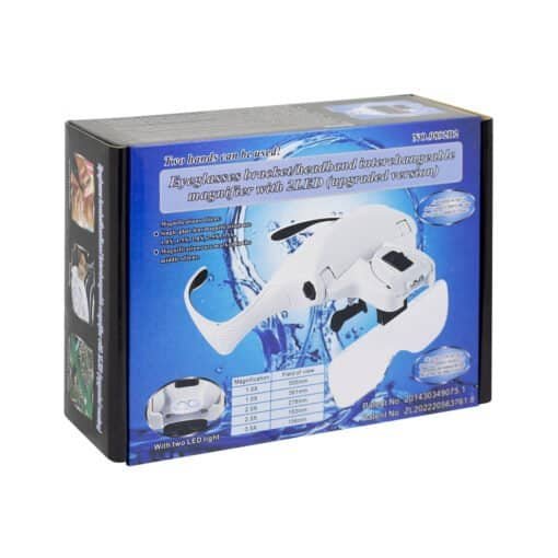 Lupa Visera de Cabeza con Luz LED 5 Lentes Intercambiables NO.9892B2 - Imagen 8