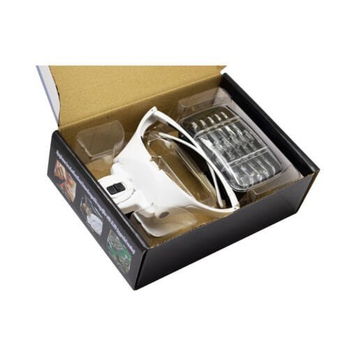 Lupa Visera de Cabeza con Luz LED 5 Lentes Intercambiables NO.9892B2 - Imagen 7