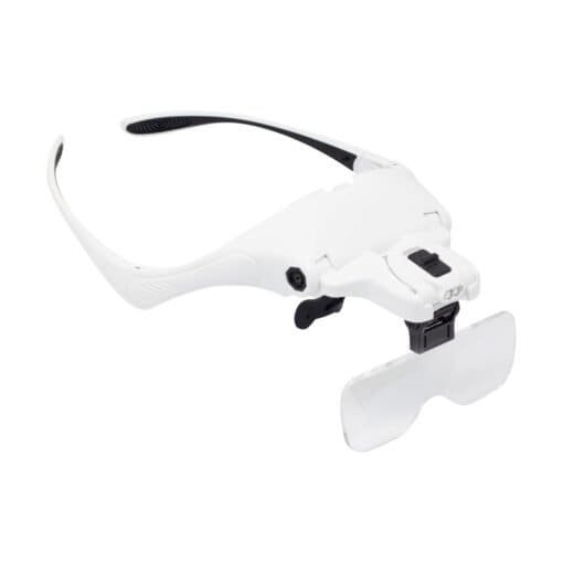 Lupa Visera de Cabeza con Luz LED 5 Lentes Intercambiables NO.9892B2