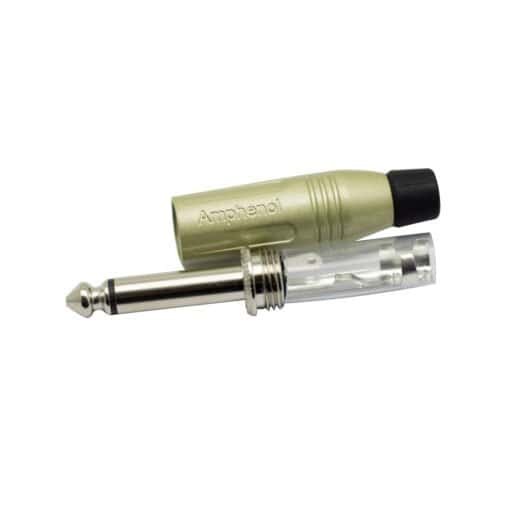 Plug Mono 1/4" 6.35mm Satinado ACPM-GN AMPHENOL - Imagen 2