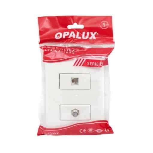 Toma Coaxial+ Red Cat. 5e BM1885 OPALUX - Imagen 2