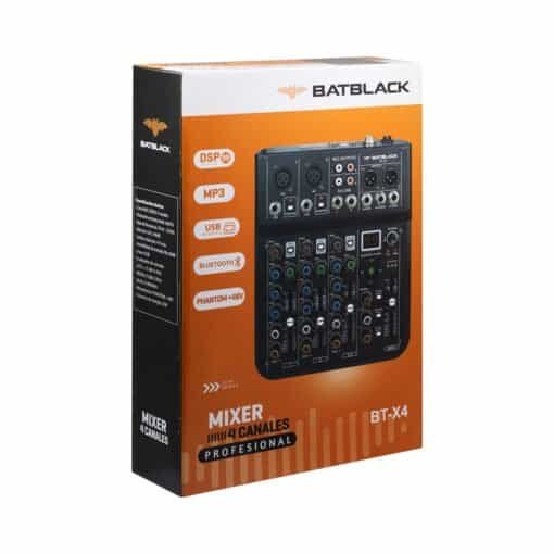 Mezclador Mixer 4 Canales DSP 99 Efectos BT-X4 BATBLACK - Imagen 2
