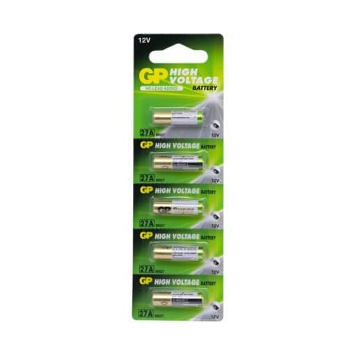 Batería Alcalina para Alarmas 27A 12V Set x5 und MN27