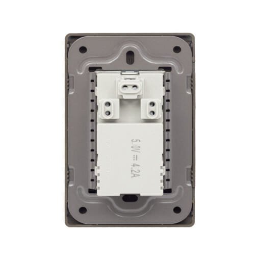 Tomacorriente Universal C/Toma Tierra + USB Doble OP-SP94 OPALUX - Imagen 3