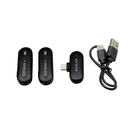 Kit Micrófono Solapero Omnidireccional BT-M8-2 BATBLACK
