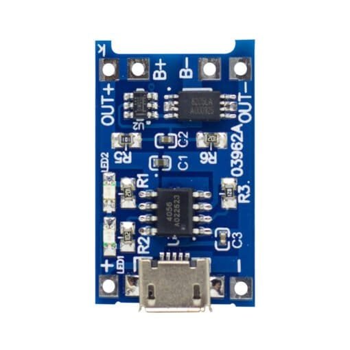 Módulo Cargador de Batería Litio MicroUSB 03962A - Imagen 2
