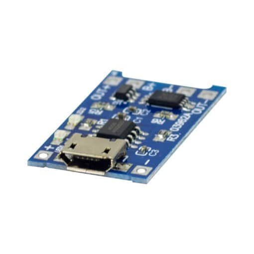 Módulo Cargador de Batería Litio MicroUSB 03962A