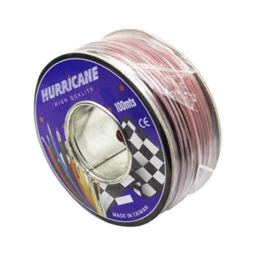 Cable Mellizo R/N 24AWG 100Mts AP-24 HURRICANE - Imagen 3