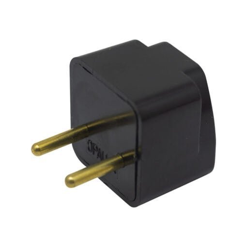Adaptador Enchufe + Tierra a Espiga Redonda AP-6049B OPALUX - Imagen 4