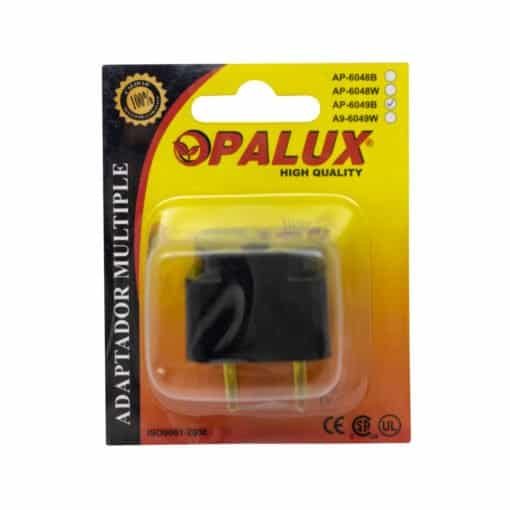 Adaptador Enchufe + Tierra a Espiga Redonda AP-6049B OPALUX - Imagen 2
