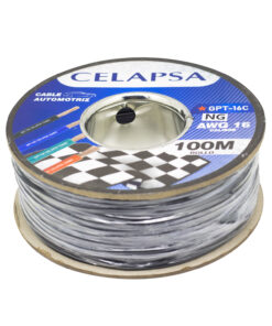 Cable Automotriz 16 AWG Negro GPT-16NG CELAPSA x Rollo