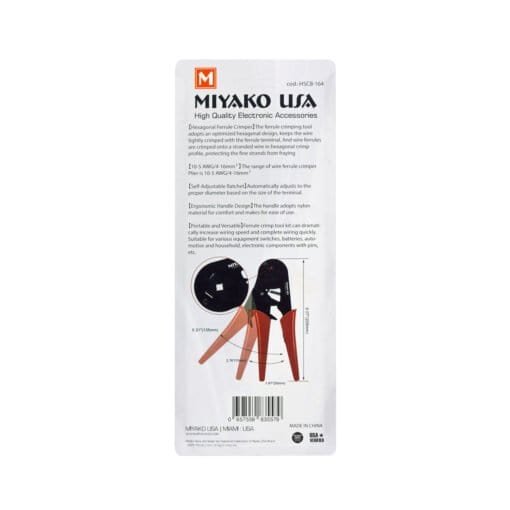 Alicate de Cable Prensa Terminal 10-5AWG HSCB-164 MIYAKO - Imagen 5