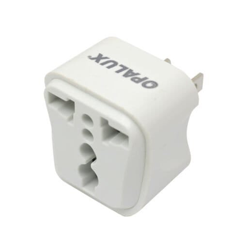 Adaptador Enchufe con Toma Tierra Espiga Plana OP-603-A3 OPALUX - Imagen 2