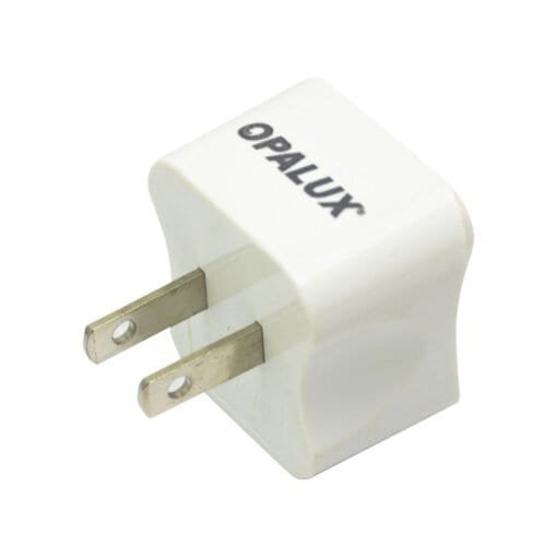 Adaptador Enchufe con Toma Tierra Espiga Plana OP-603-A3 OPALUX - Imagen 3