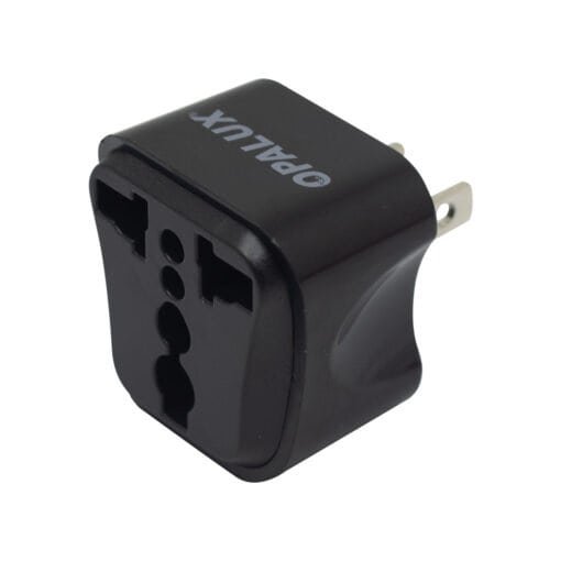Adaptador Enchufe con Toma Tierra Espiga Plana OP-603-A3NG OPALUX - Imagen 3