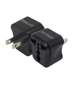 Adaptador Enchufe con Toma Tierra Espiga Plana OP-603-A3NG OPALUX