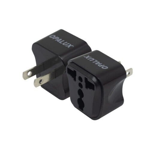 Adaptador Enchufe con Toma Tierra Espiga Plana OP-603-A3NG OPALUX
