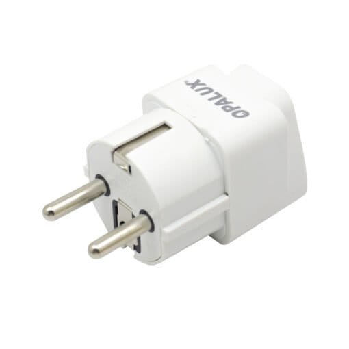 Adaptador Enchufe + Tierra a Tipo F (Schuko) OP-603-K OPALUX - Imagen 3