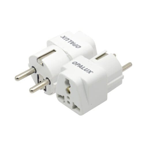 Adaptador Enchufe + Tierra a Tipo F (Schuko) OP-603-K OPALUX