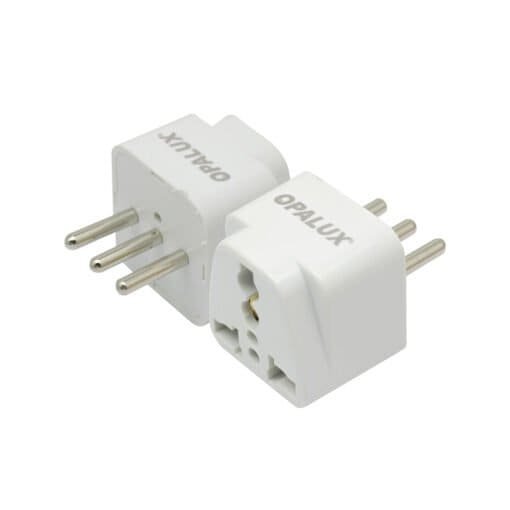 Adaptador Enchufe con Toma Tierra Tipo L OP-603-L OPALUX