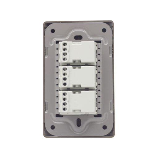Interruptor Metálico Triple con Dado 2,2cm OP-S03 OPALUX - Imagen 2
