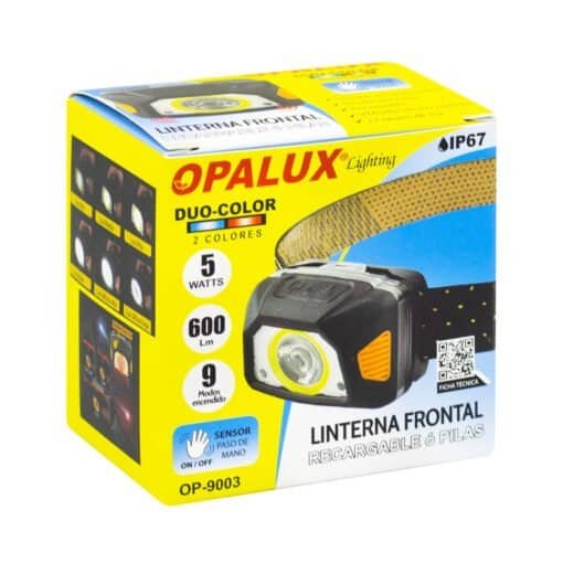 Linterna Frontal Recargable 5W OP-9003 OPALUX - Imagen 2